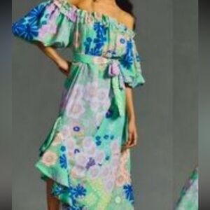 - Anthropologie Oopscool Floral Dress S NWT